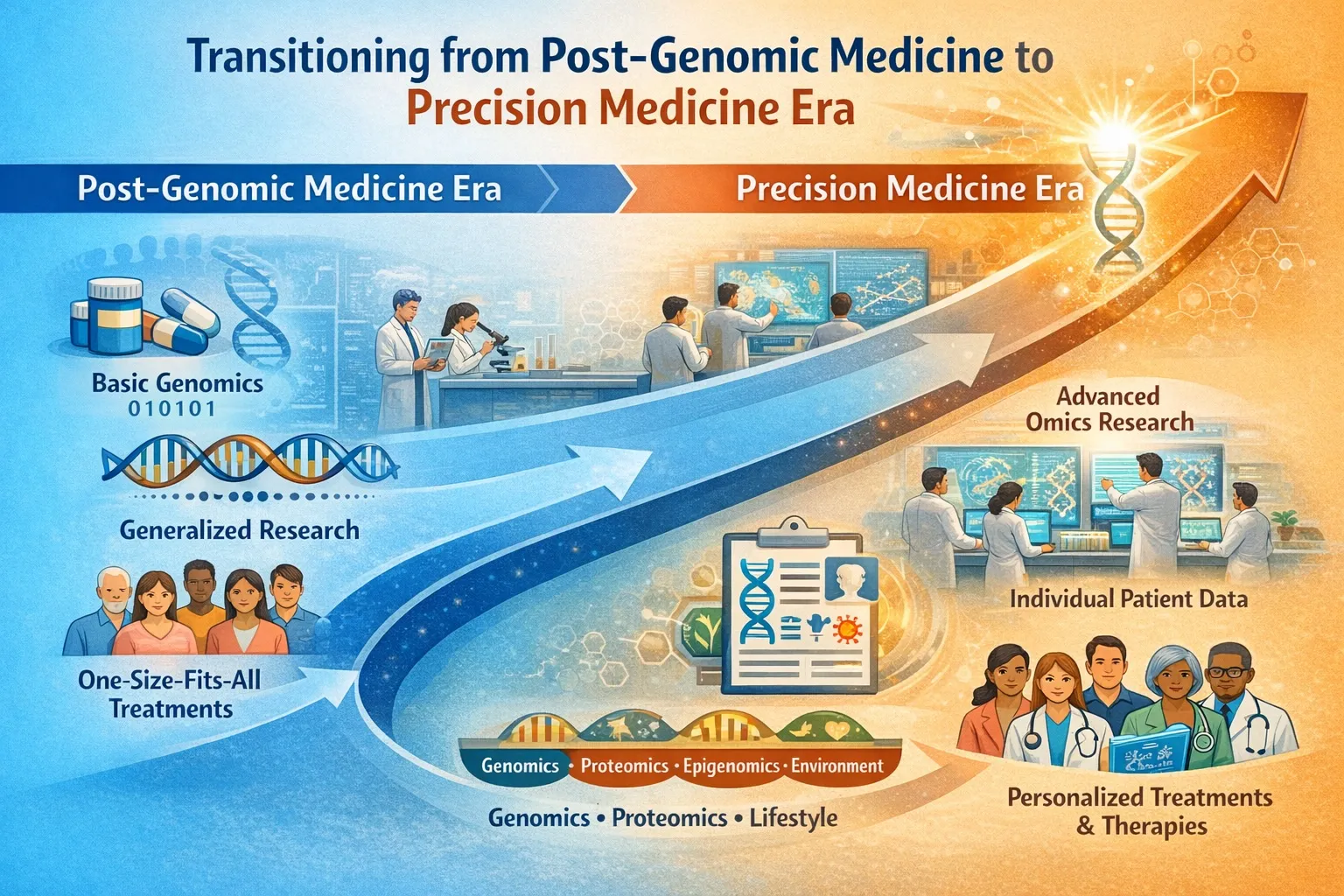 Precision vs Postgenomic medicine difference